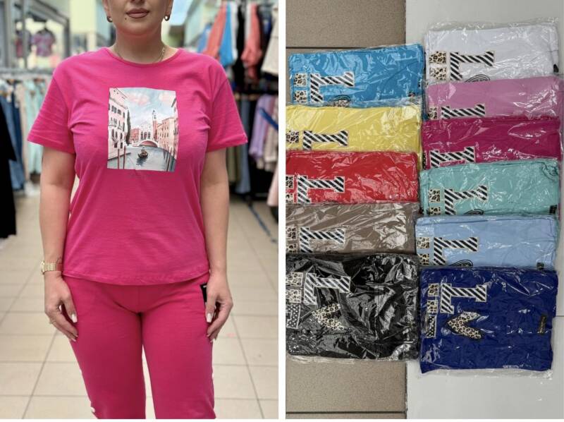 Bluzka damska ( Turecki produkt) Roz Standard , Mix Kolor .Paczka 12 szt